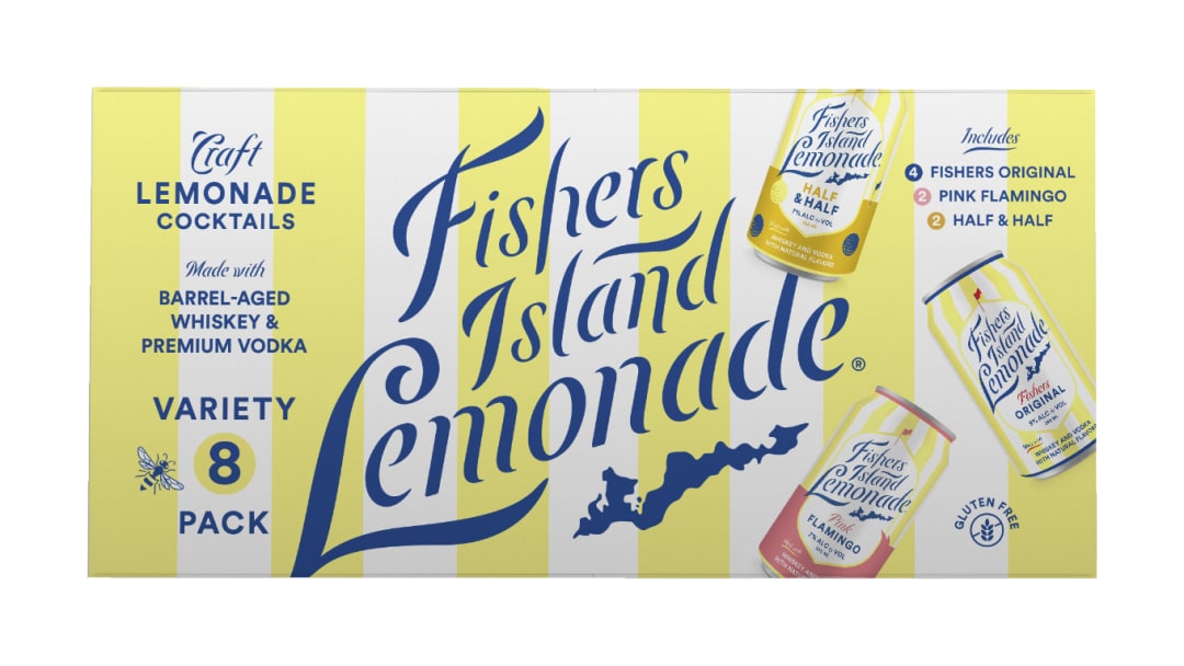 Fishers Island Lemonade Variety Pack 8 Pack of 355ml Cans