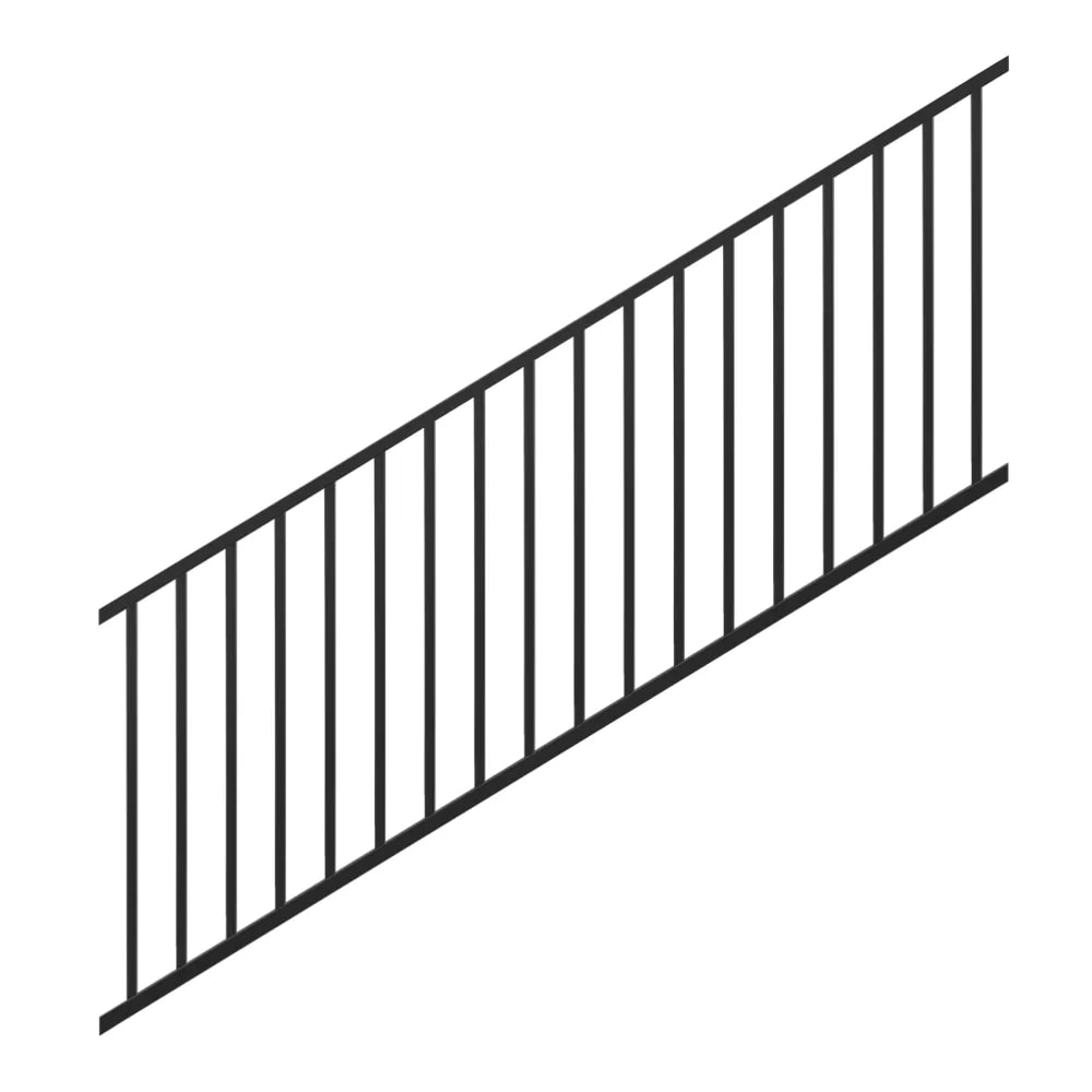 8-ft x 36-in Trex® Select™ Aluminum Railing Stair Panel in Charcoal Black