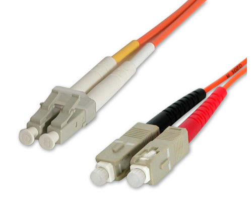 15m Multimode 50/125 Duplex Fiber Patch Cable LC-SC (Special Order)