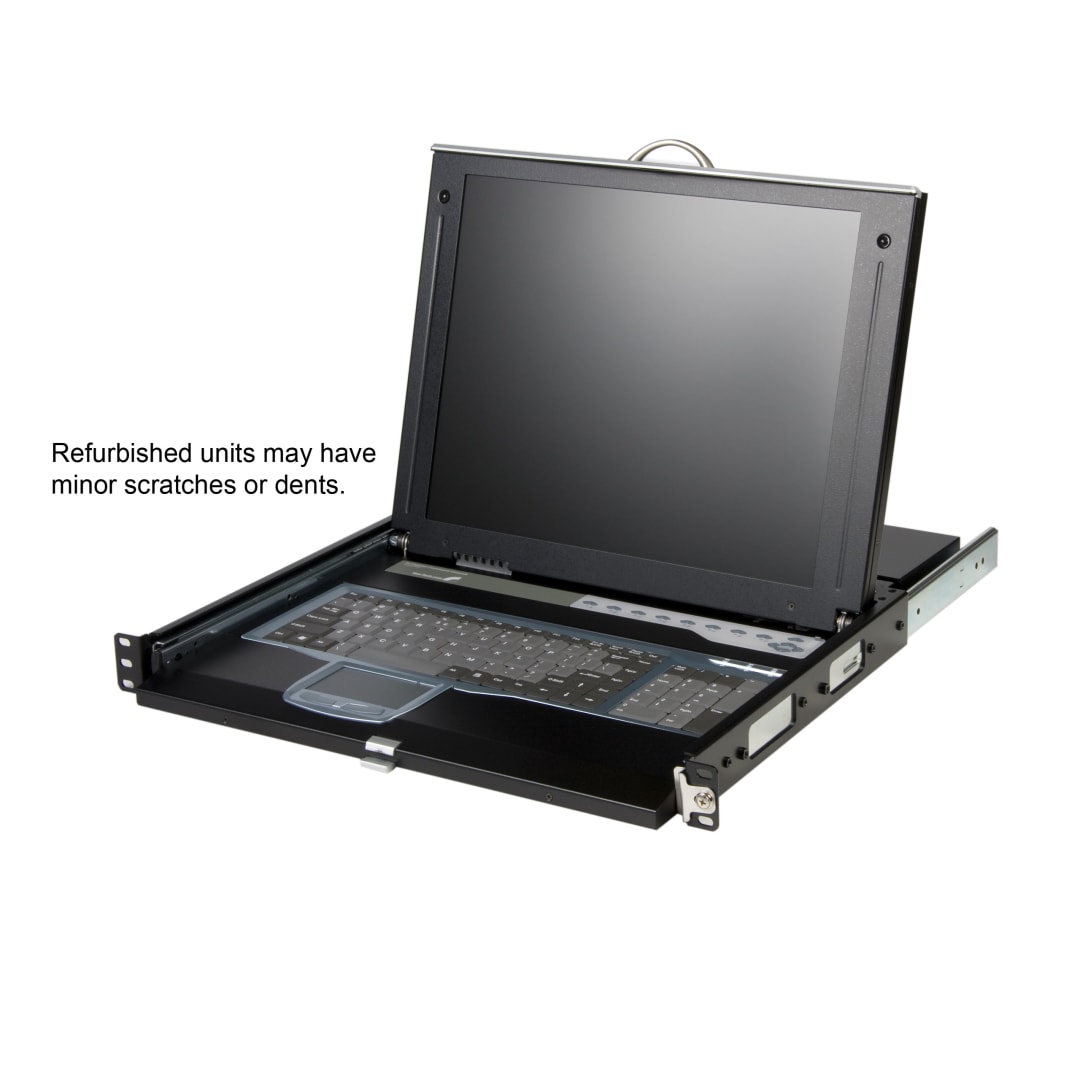 Refurbished 1U 17" LCD, Keyboard, Touchpad Rack Console