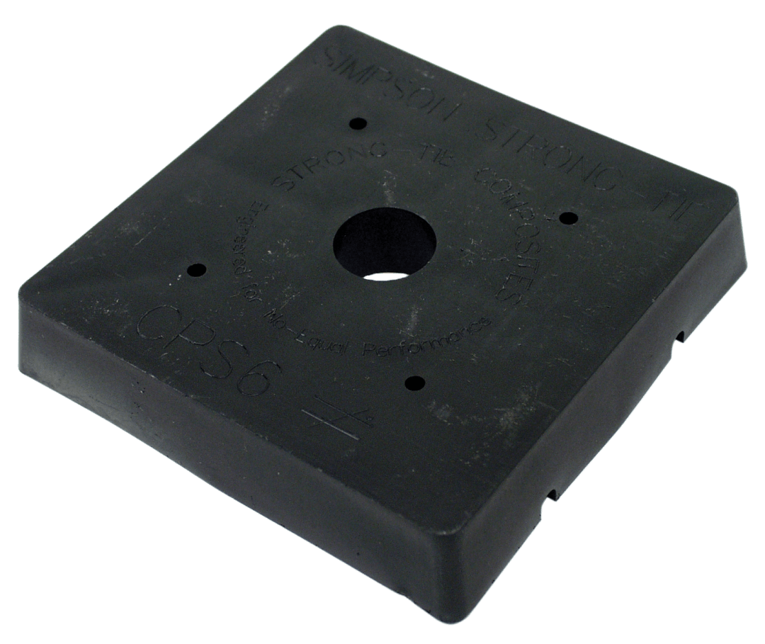 Simpson Strong-Tie CPS6 CPS Composite Plastic Standoff for 6x6 (Pack of 25)