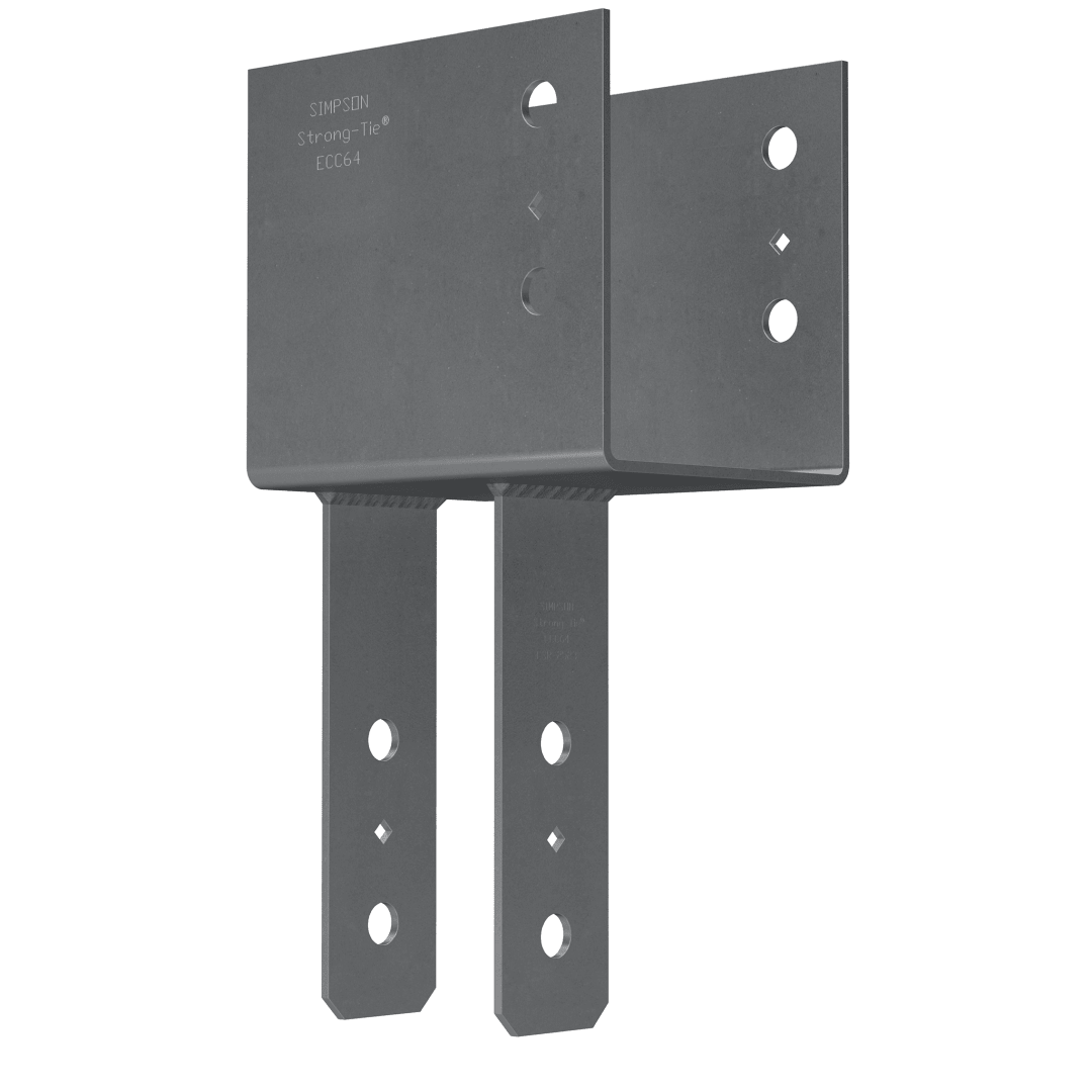 Simpson End Part Simpson Strong-Tie ECC64 ECC End Column Cap 6x Beam, 4x Post | Simpson ...