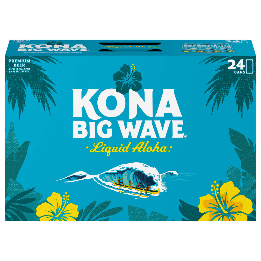 Kona Big Wave Liquid Aloha Premium Beer 24 - 12 fl oz Cans