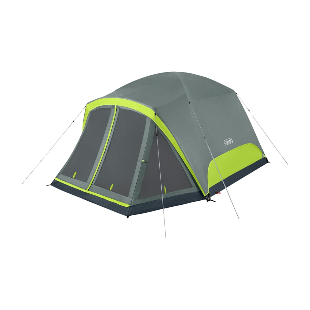 Coleman Skydome 6-Person Camping Tent with Screened Porch, Rainfly and Carry Bag, 5-Minute Setup, Weatherproof