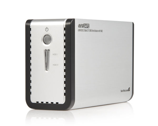 3.5in eSATA USB Dual SATA External HDD Enclosure