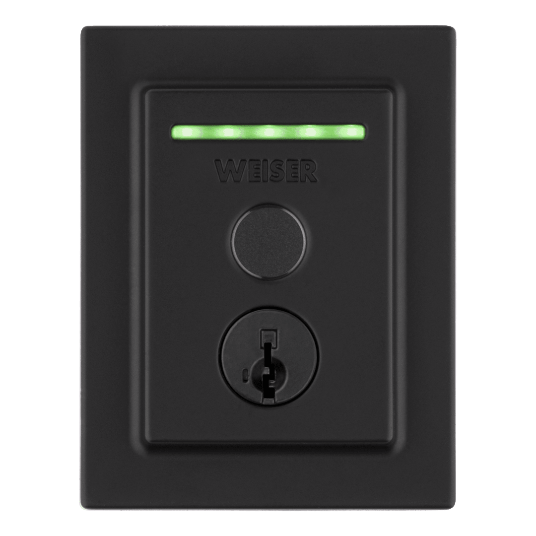 Halo Touch Contemporary Fingerprint Smart Lock in Matte Black