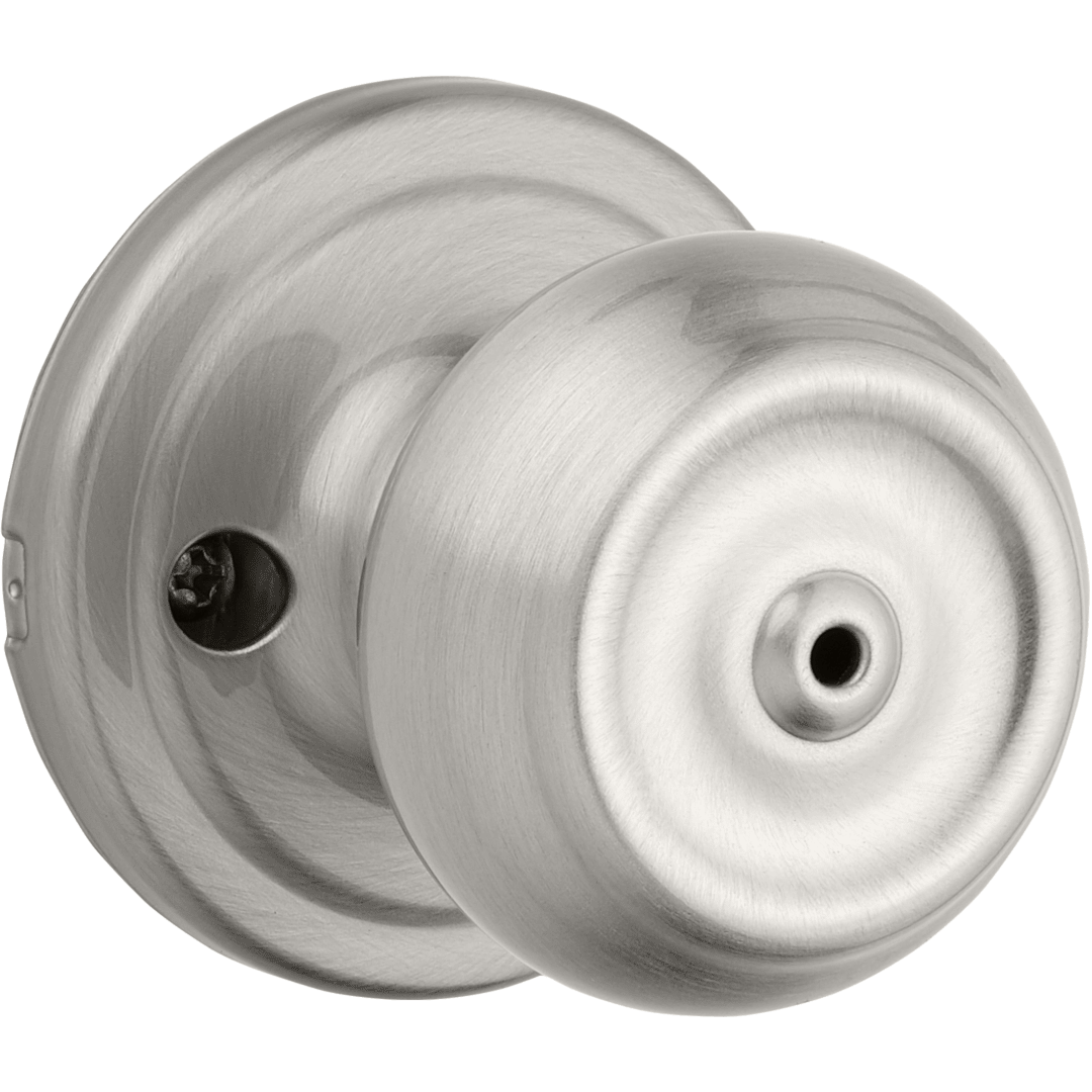 Phoenix Bed/Bath Knob in Satin Nickel