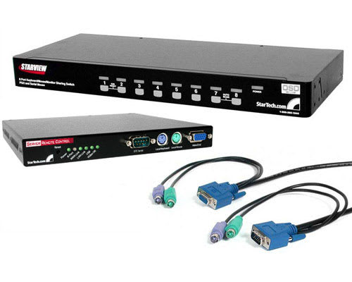 8 Port KVM Switch with Remote IP Access
