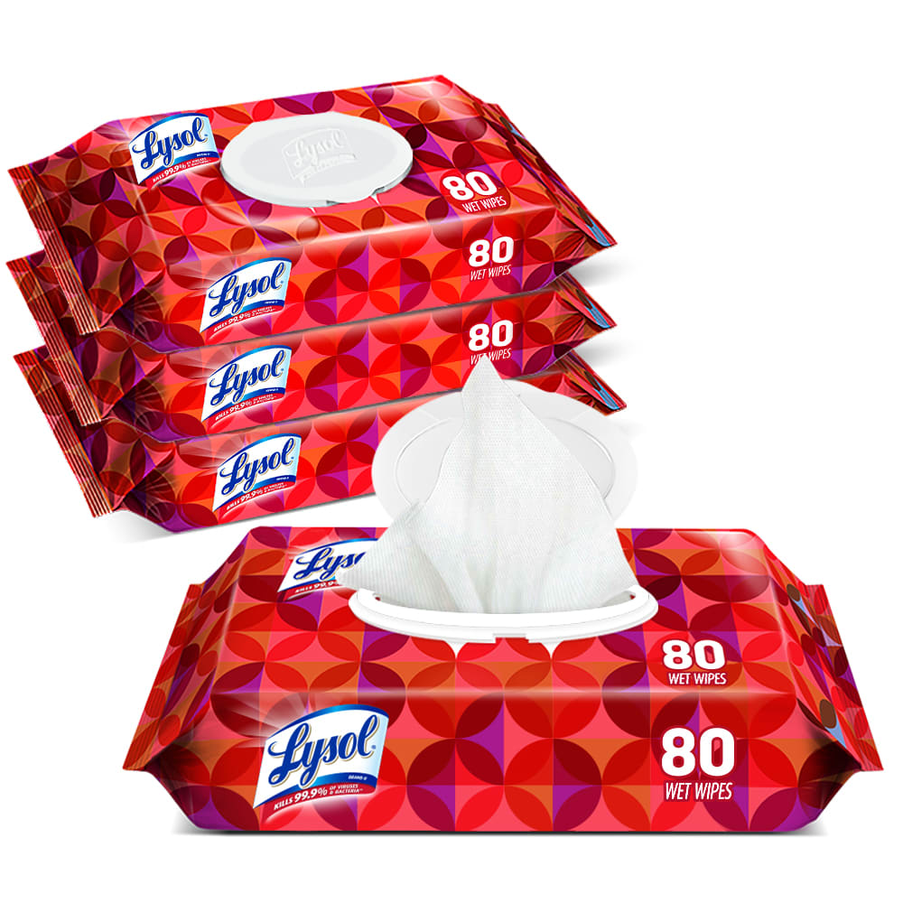 LYSOL® Disinfecting Wipes - Brand New Day™ Flatpacks 4/80 ct.