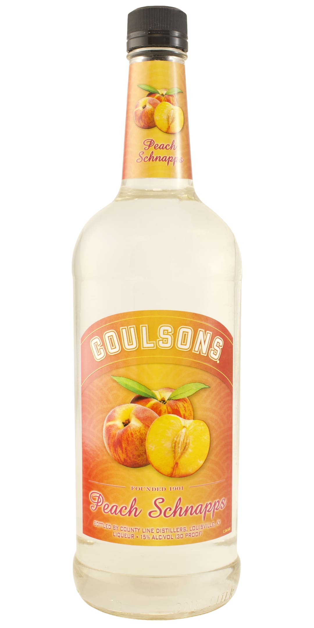 Coulsons Peach Liqueur 1l 30 Proof