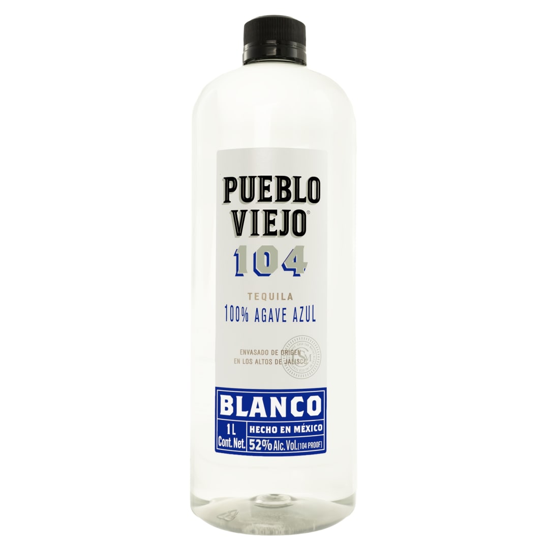 Pueblo Viejo Blanco Tequila 1l 104 Proof