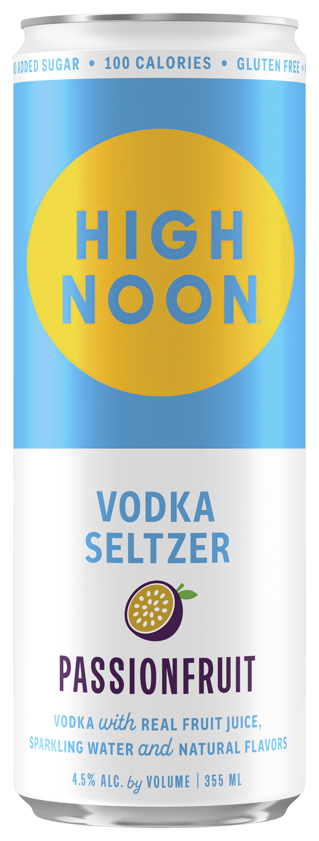 High Noon Passionfruit Vodka Hard Seltzer Single Serve 355ml Can