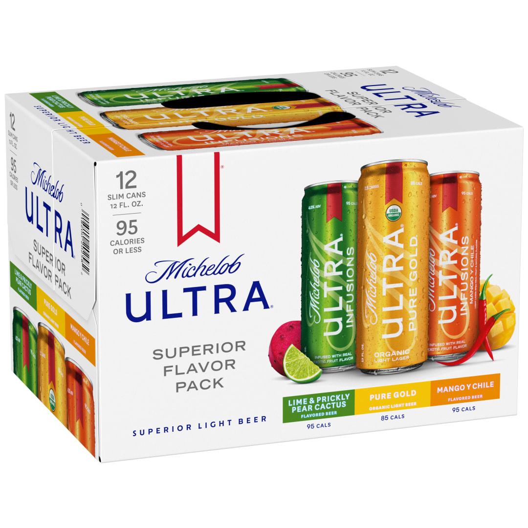 Michelob ULTRA Organic Beer Variety Pack, 12 Pack 12 FL OZ Cans
