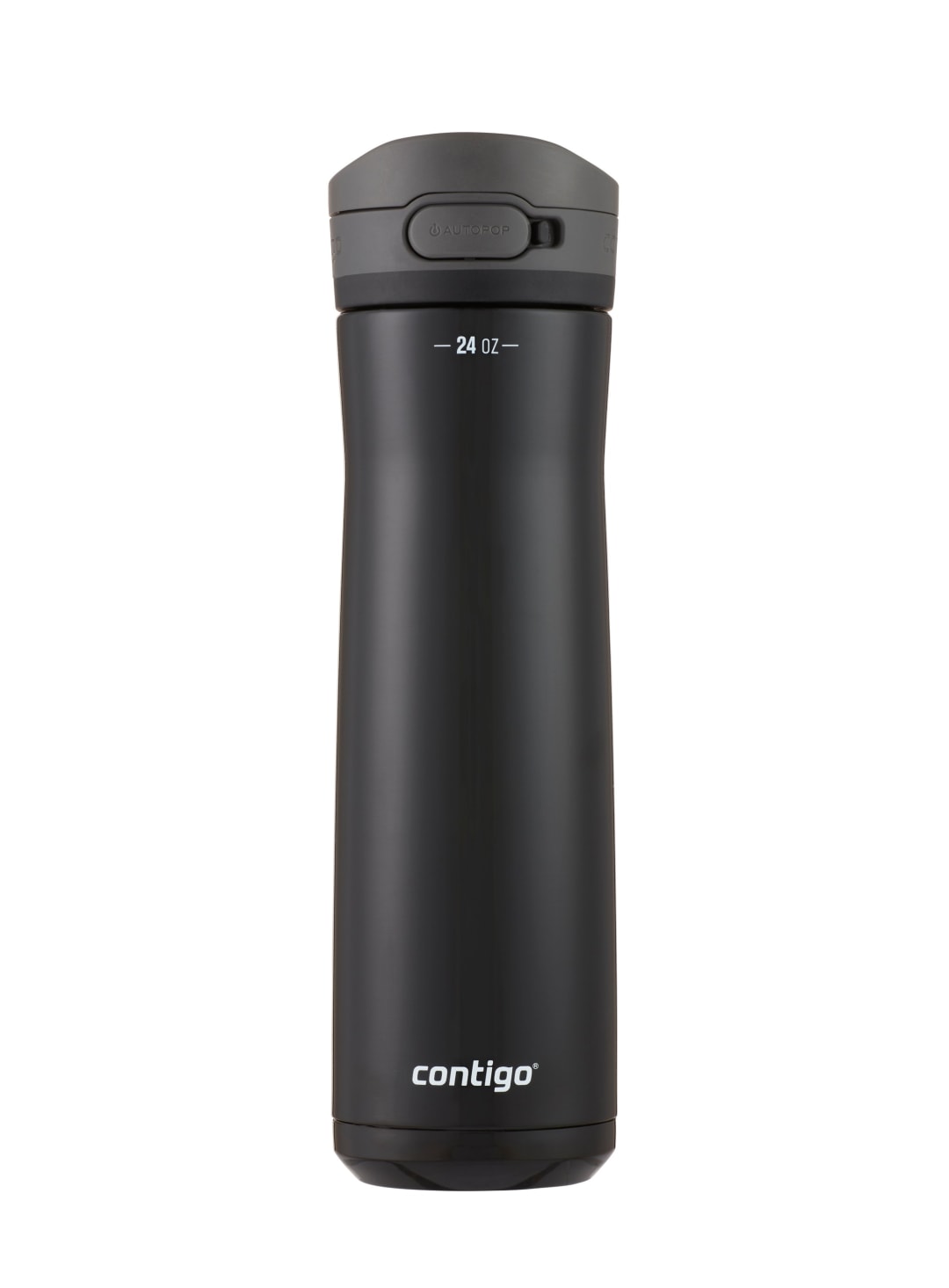 Contigo® Botella de Agua Jackson Chill 2.0, de Acero Inoxidable, con Tapa AUTOPOP, 710 ml, Negro