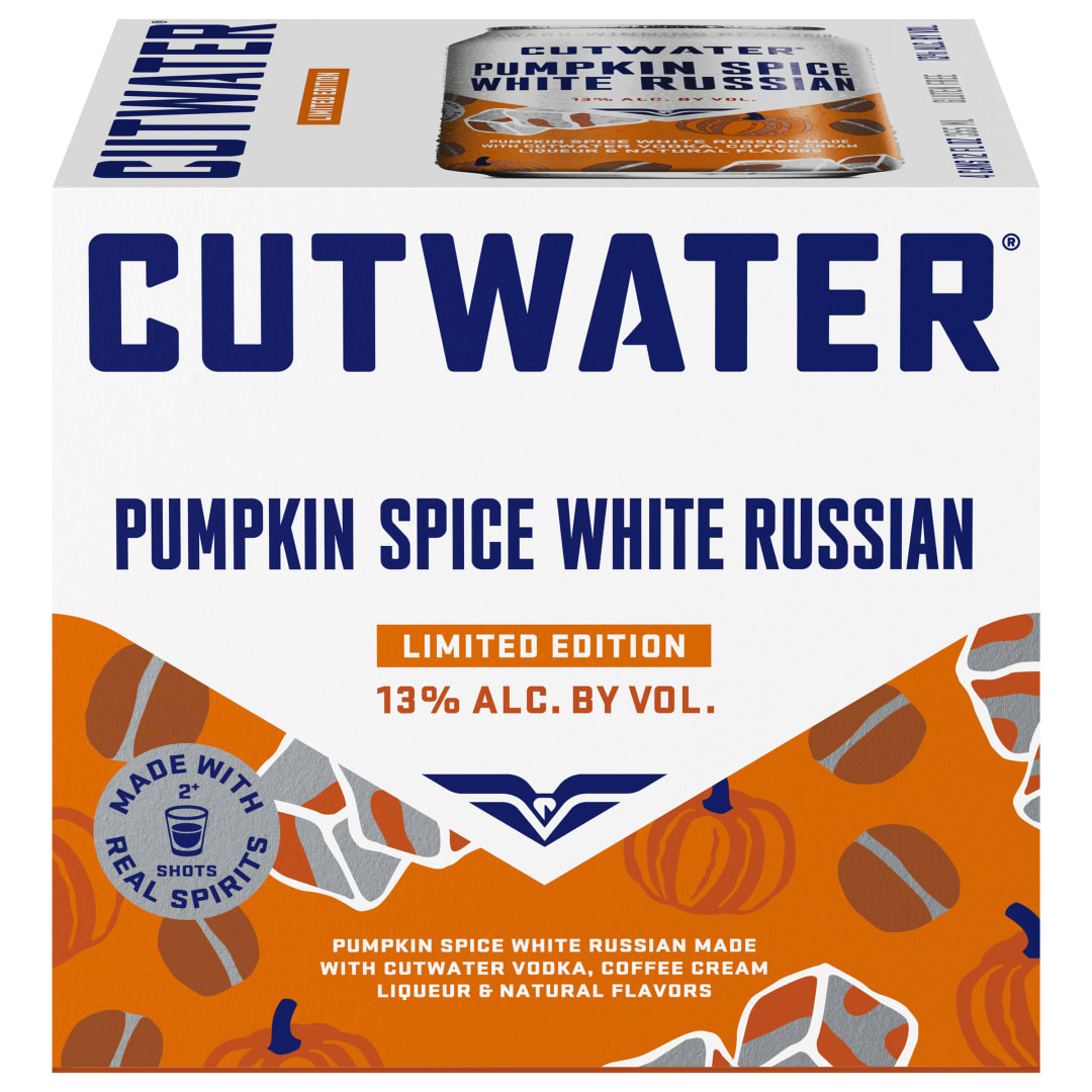Cutwater Pumpkin Spice White Russian 4 Pack, 12 fl oz Cans