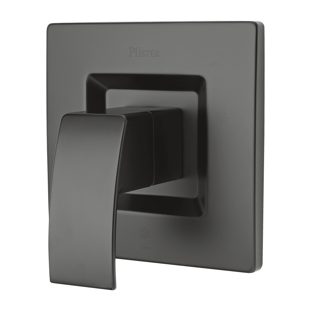 Kenzo 1-Handle Tub & Shower Valve Only Trim in Matte Black