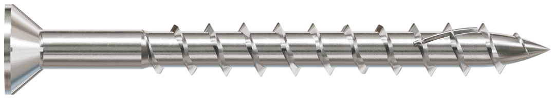 Simpson Strong-Tie S10200WP1 Deck-Drive™ DWP WOOD SS Screw — #10 x 2 in. T-25, Flat Head, Type 305 (1 lb.)