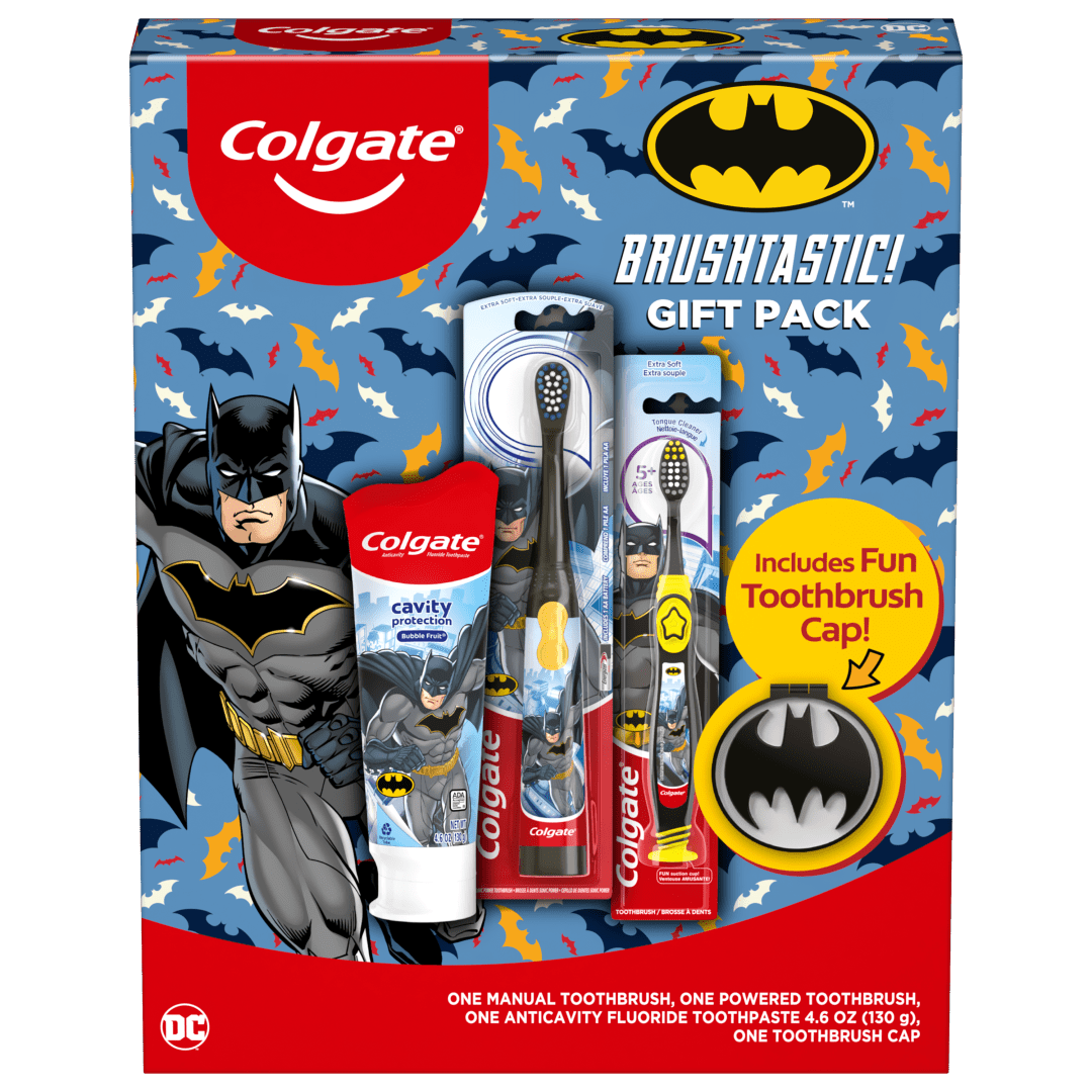 Colgate Kids Batman Toothbrush and Kids Toothpaste Gift Set