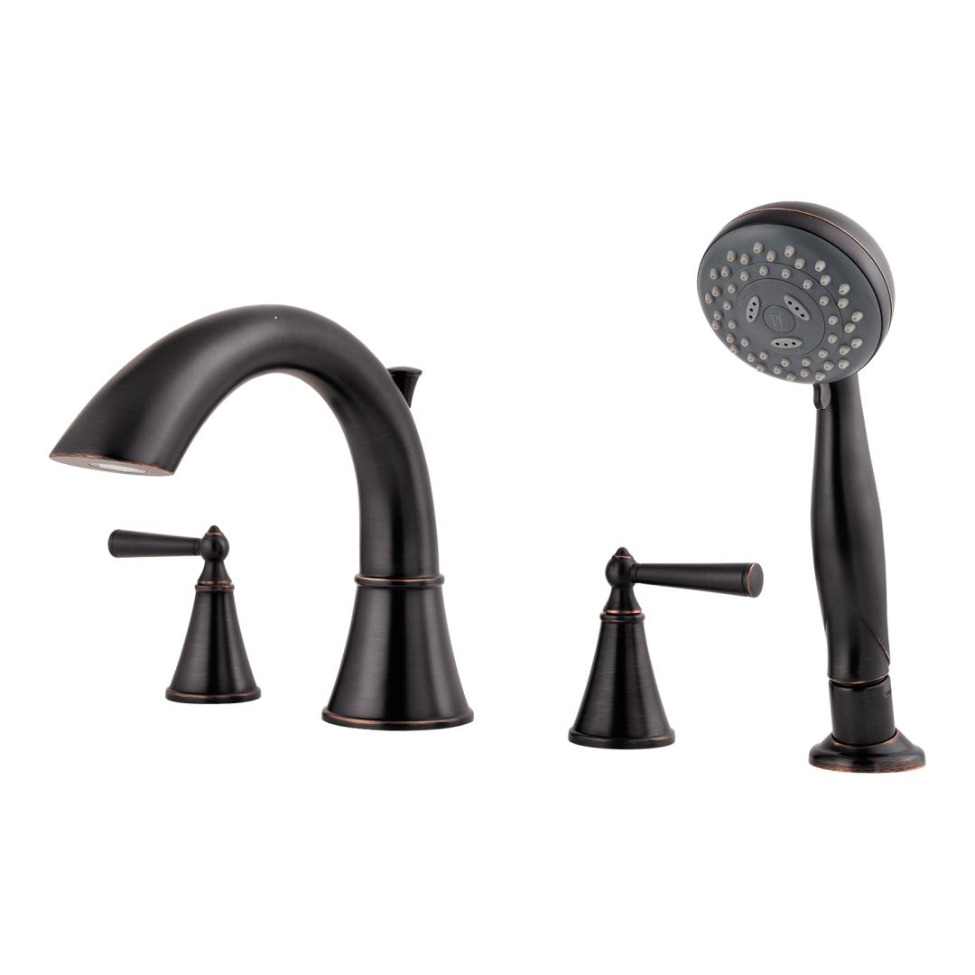 Saxton Roman Tub Trim Kit w/Handshower in Tuscan Bronze
