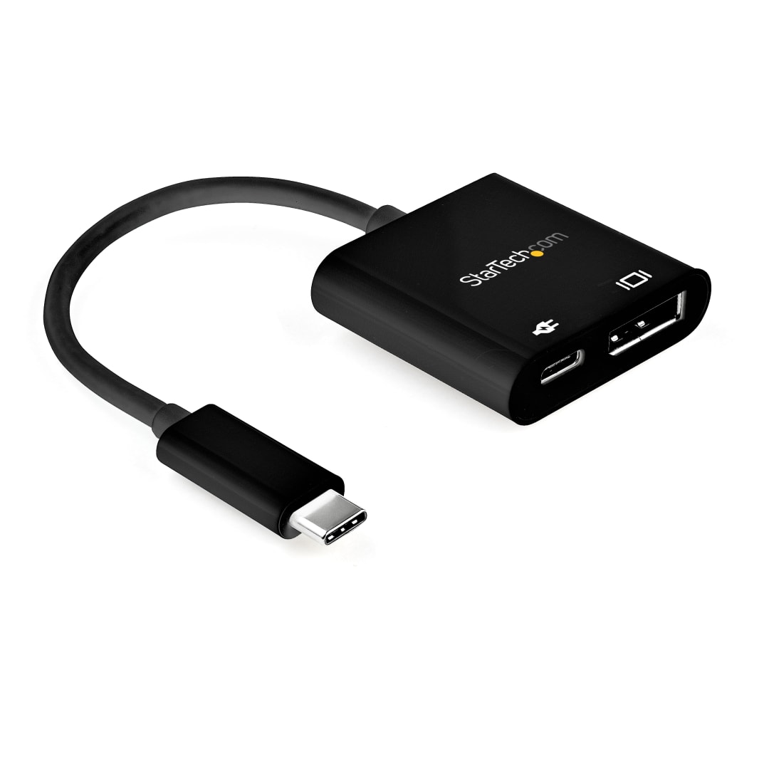 USB C to DisplayPort 1 4 adapter HBR3 black with PD