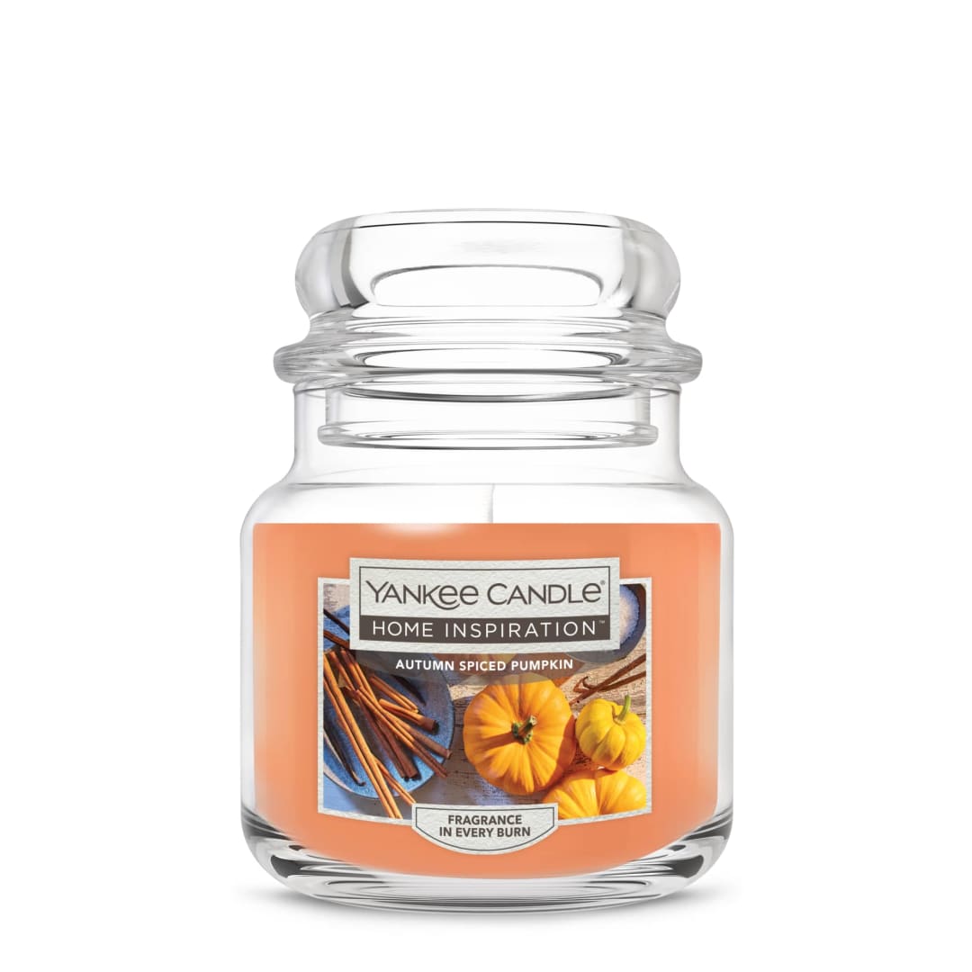 Yankee Candle Home Inspiration Autumn Spiced Pumpkin Medium Jar Candle