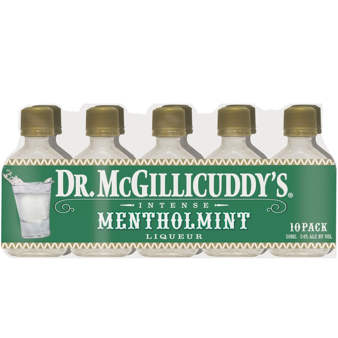 Dr. McGillicuddy's Mentholmint Liqueur 10 Pack 50ml 48 Proof