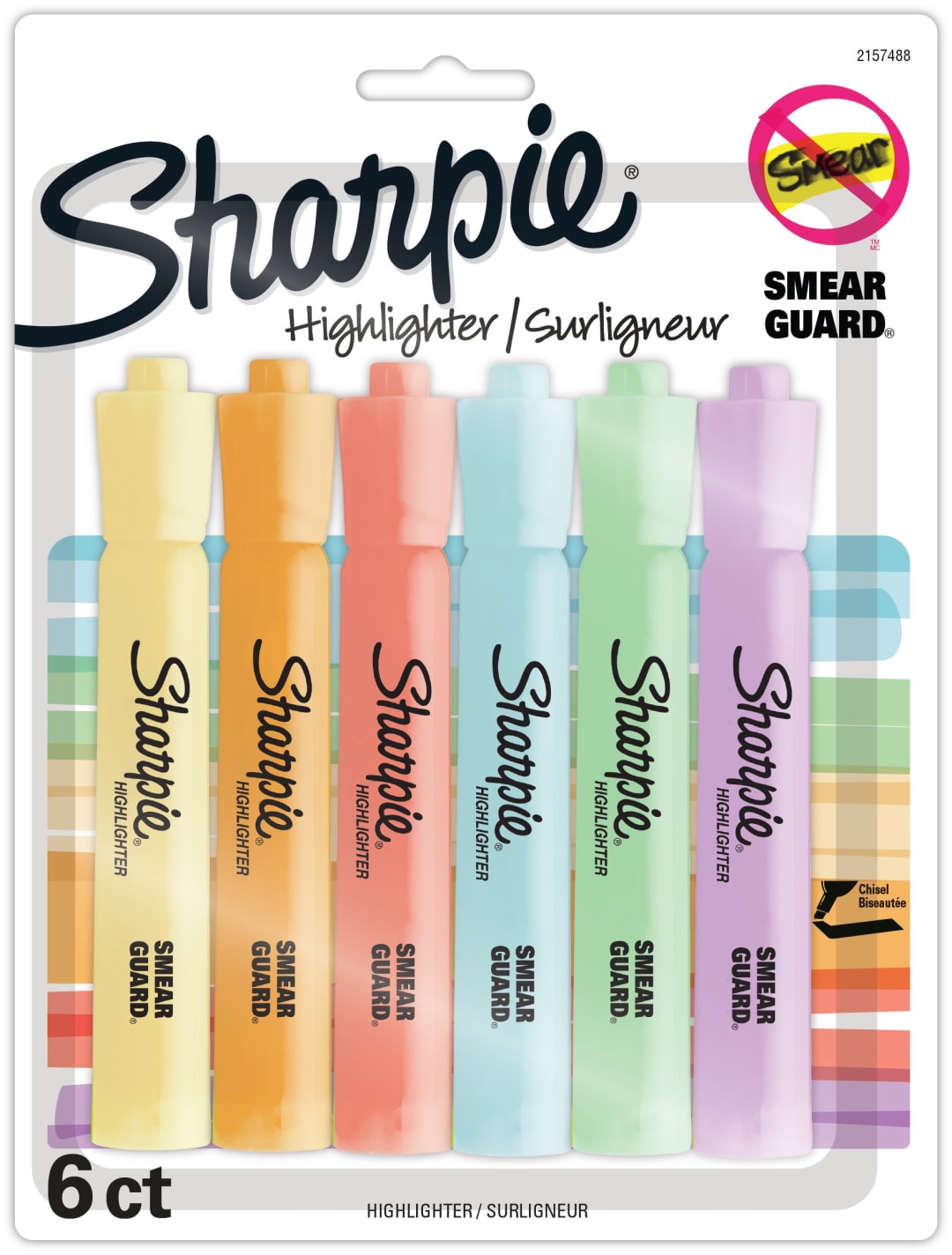 SHARPIE TANK PASTEL ASST 6CT REPACK