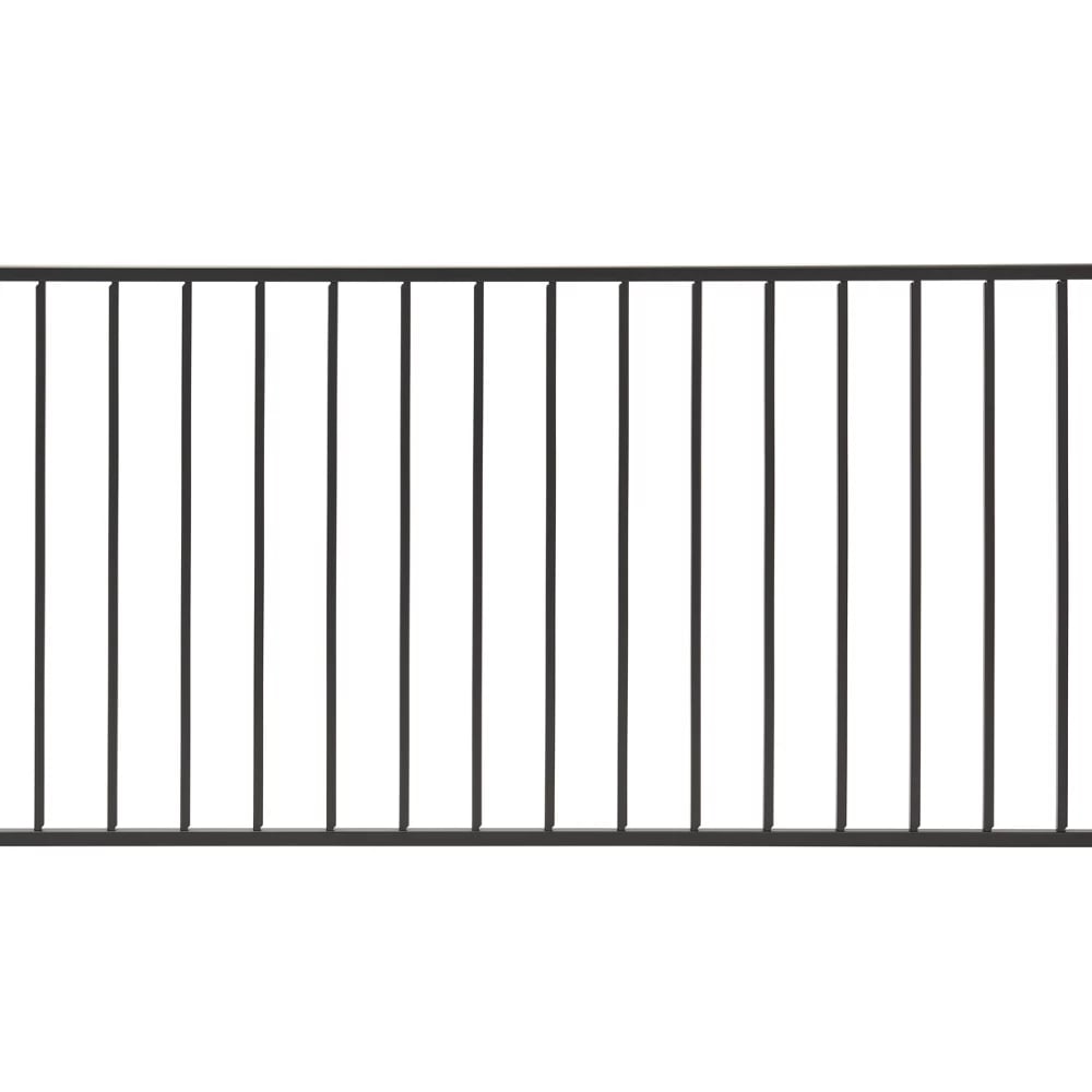 6-ft x 42-in Trex® Enhance™ Steel Stair Railing Panel in Charcoal Black