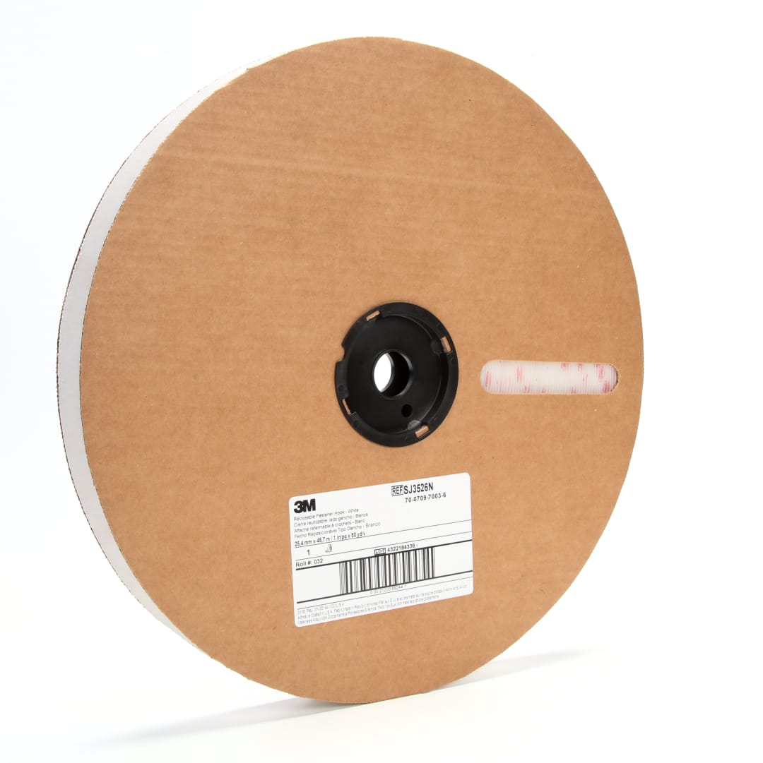3M™ Açılır Kapanır Sabitleyici SJ3526N, Beyaz, 25 mm x 45.7 m, 4.4 mm
