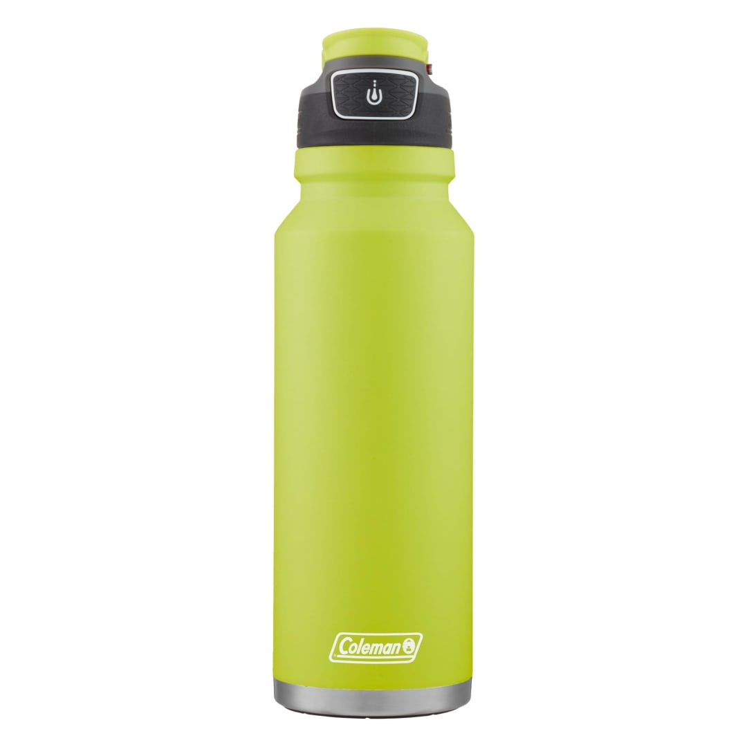 Coleman® FreeFlow AUTOSEAL Stainless Steel Water Bottle, 40 oz (1.18 L), Spider Mum Green