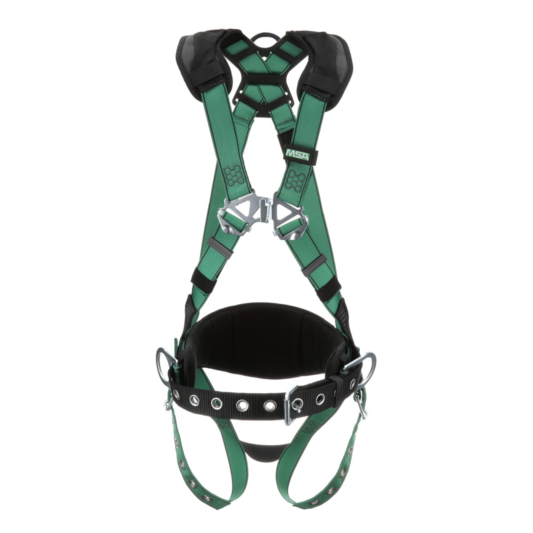   V-FORM Construction Harness, Extra Large, Back & Hip D-Ring, Tongue Buckle Leg Straps, Shoulder Padding