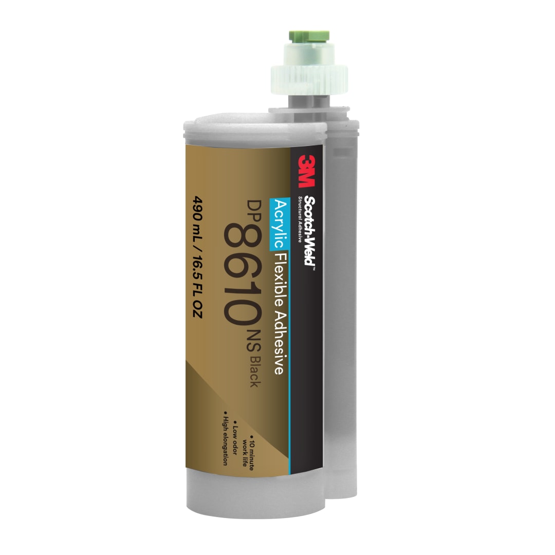 3M™ Scotch-Weld™ Esnek Akrilik Yapıştırıcı DP8610NS, Siyah, 490 ml Duo- Pak