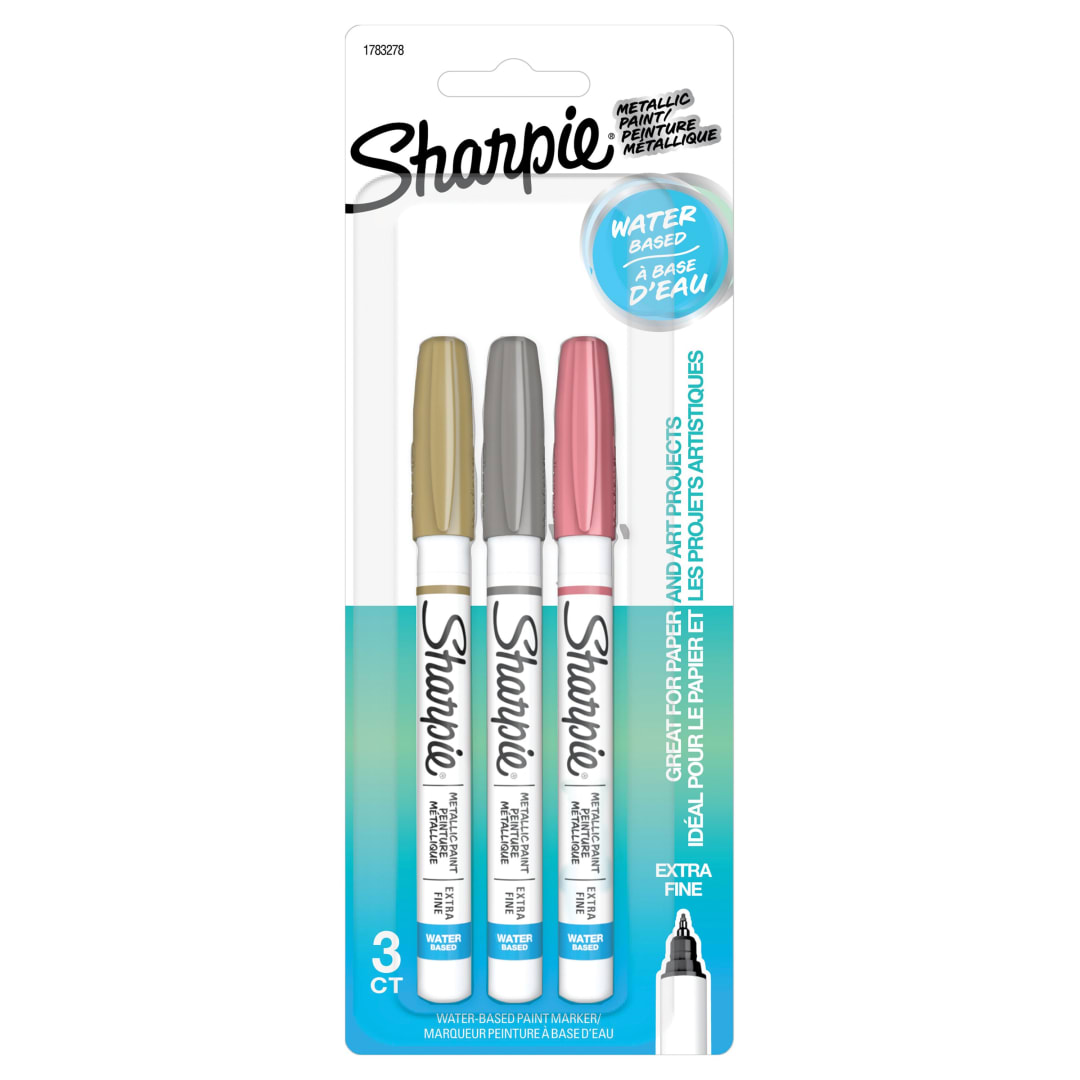 SHARPIE WB PAINT METALLIC 3CD ASST