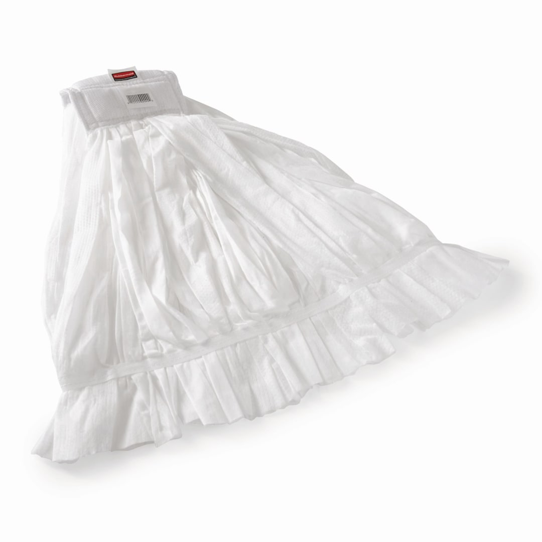 #20 Disposable Wet Mop, 5" Headband, White