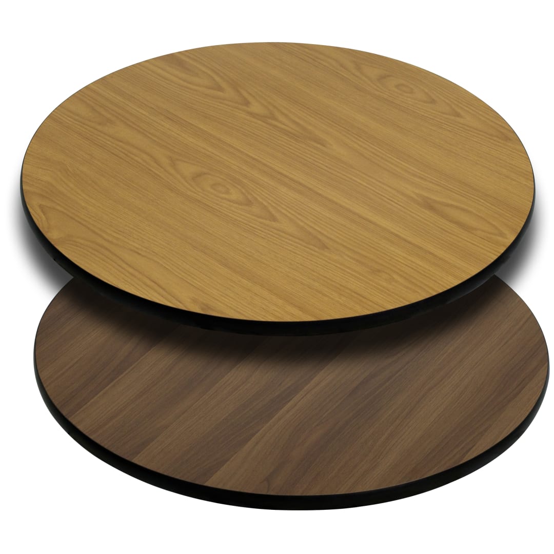 Glenbrook 42'' Round Table Top with Natural or Walnut Reversible Laminate Top