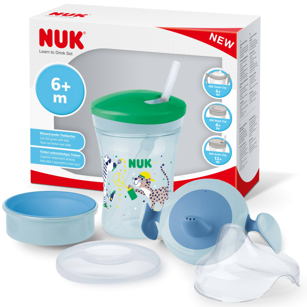 NUK EVO LEARN TO DRINK SET LEOPARD 2022
