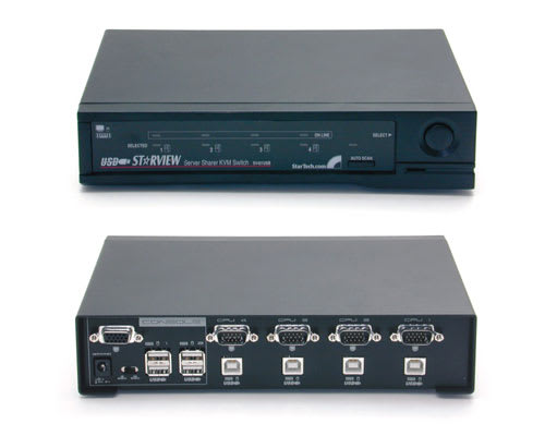 *D*4-Port StarView USB KVM Switch