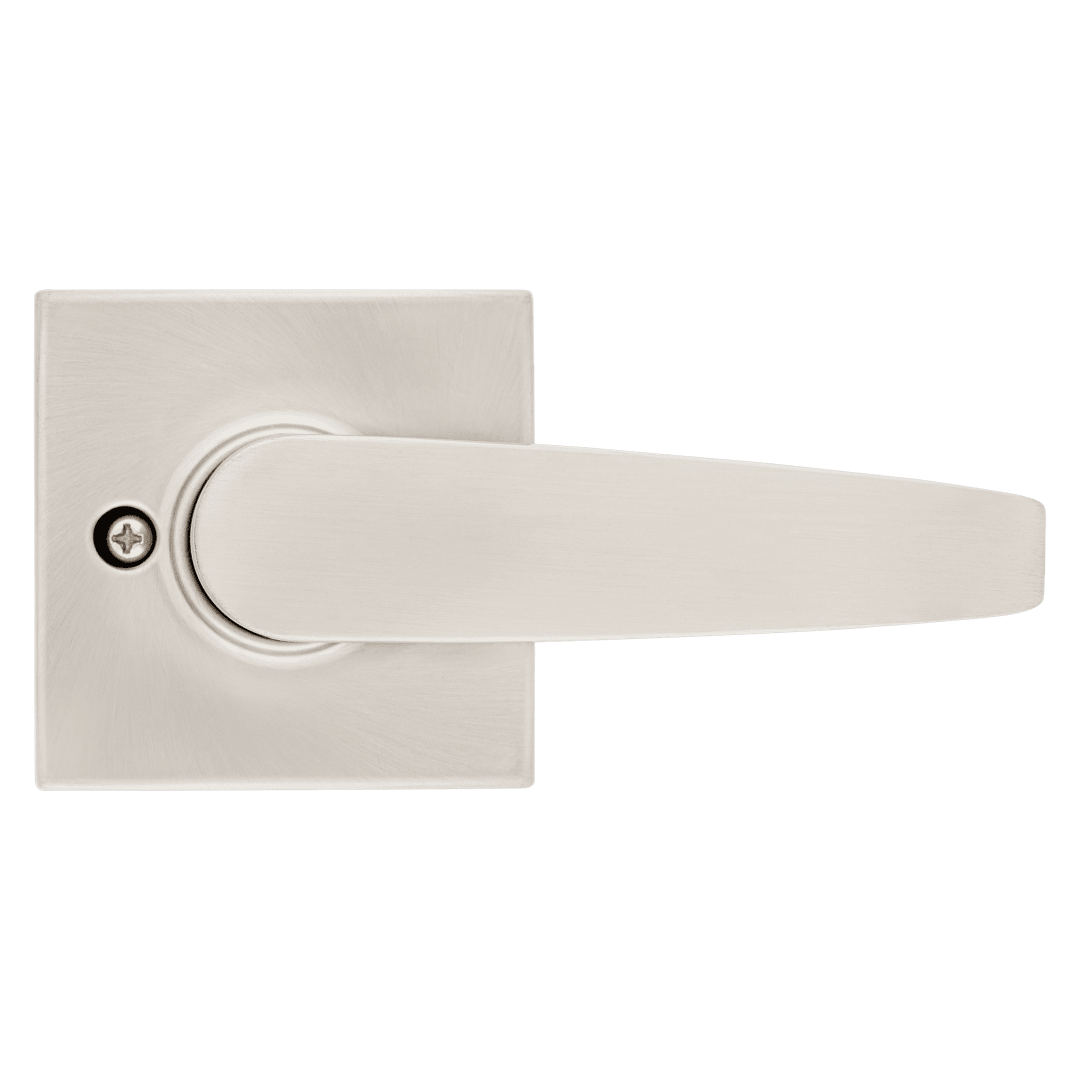 Safelock Winston Lever (Square) - Hall/Closet in Satin Nickel