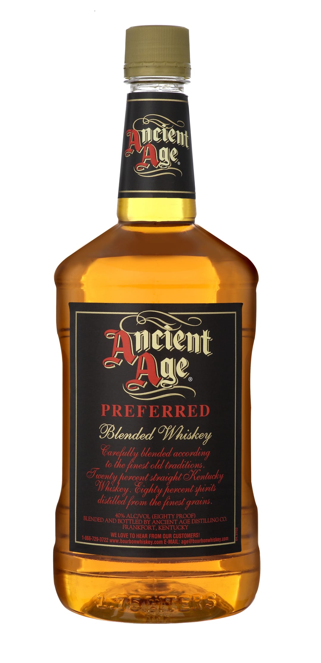Ancient Age Preferred Blended Whiskey 1.75l Plastic Bottle 80 Proof