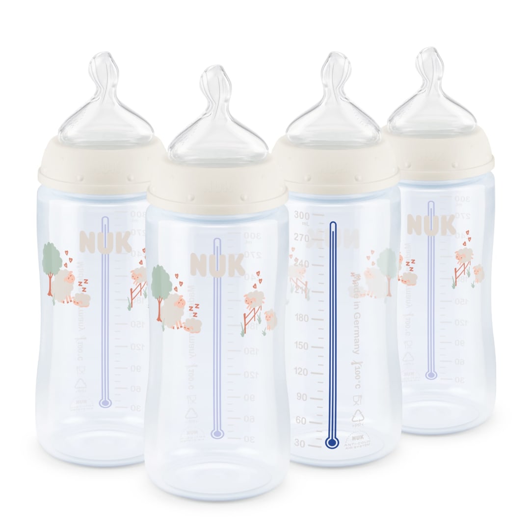 NUK® First Choice Smooth Flow Anti-Colic Baby Bottle, 10 oz, 4 Pack