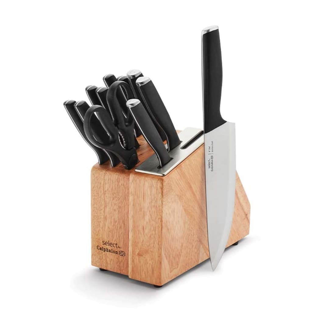 Select by Calphalon® Antimicrobial Self-Sharpening 12-Piece Cutlery Set with SilverShield® Knife Handles
