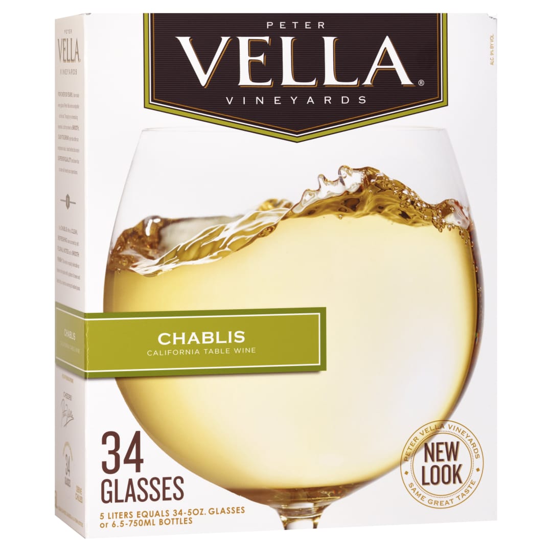 Peter Vella Chablis White Wine 5L Box Wine