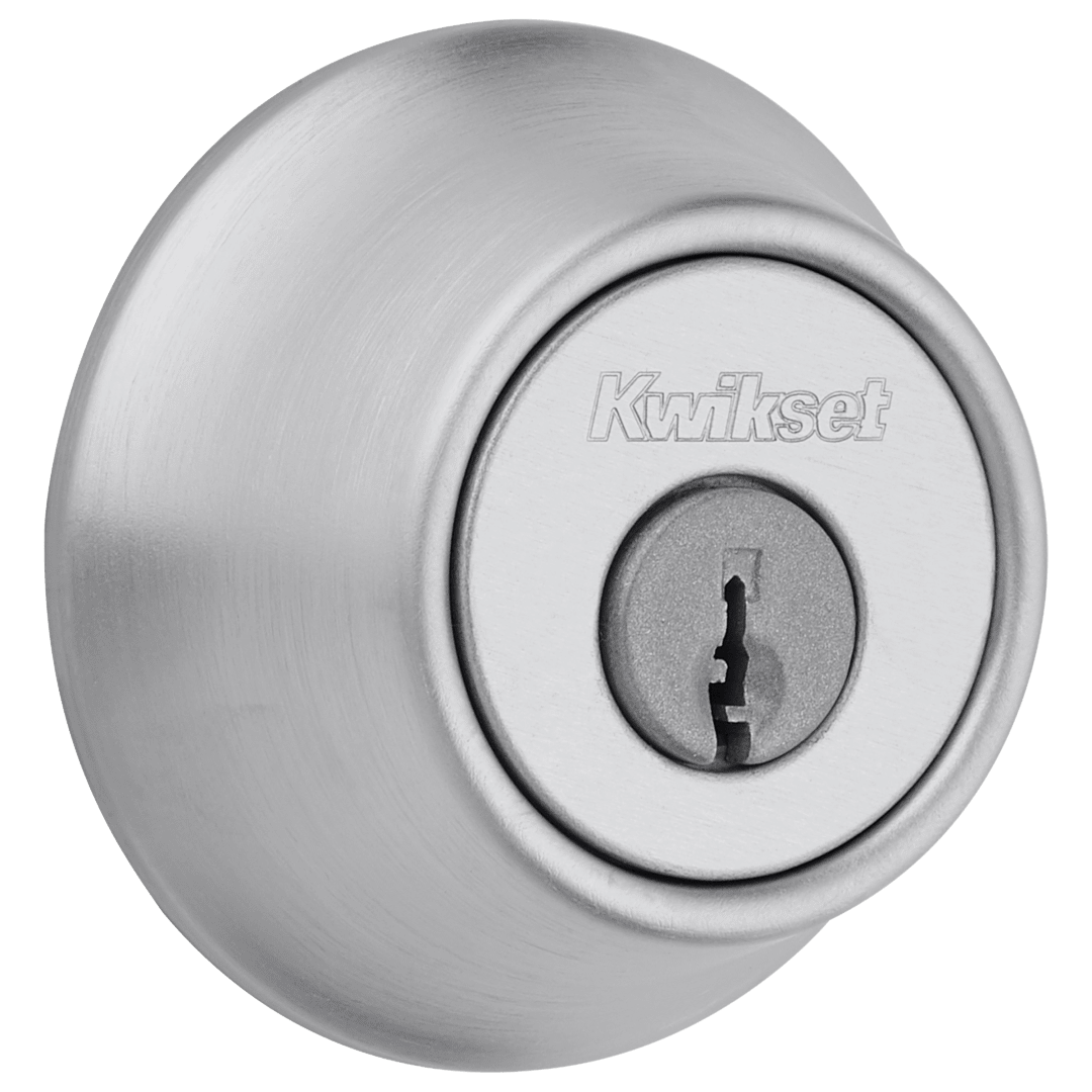 665 Deadbolt, Keyed Both Sides, in Satin Chrome