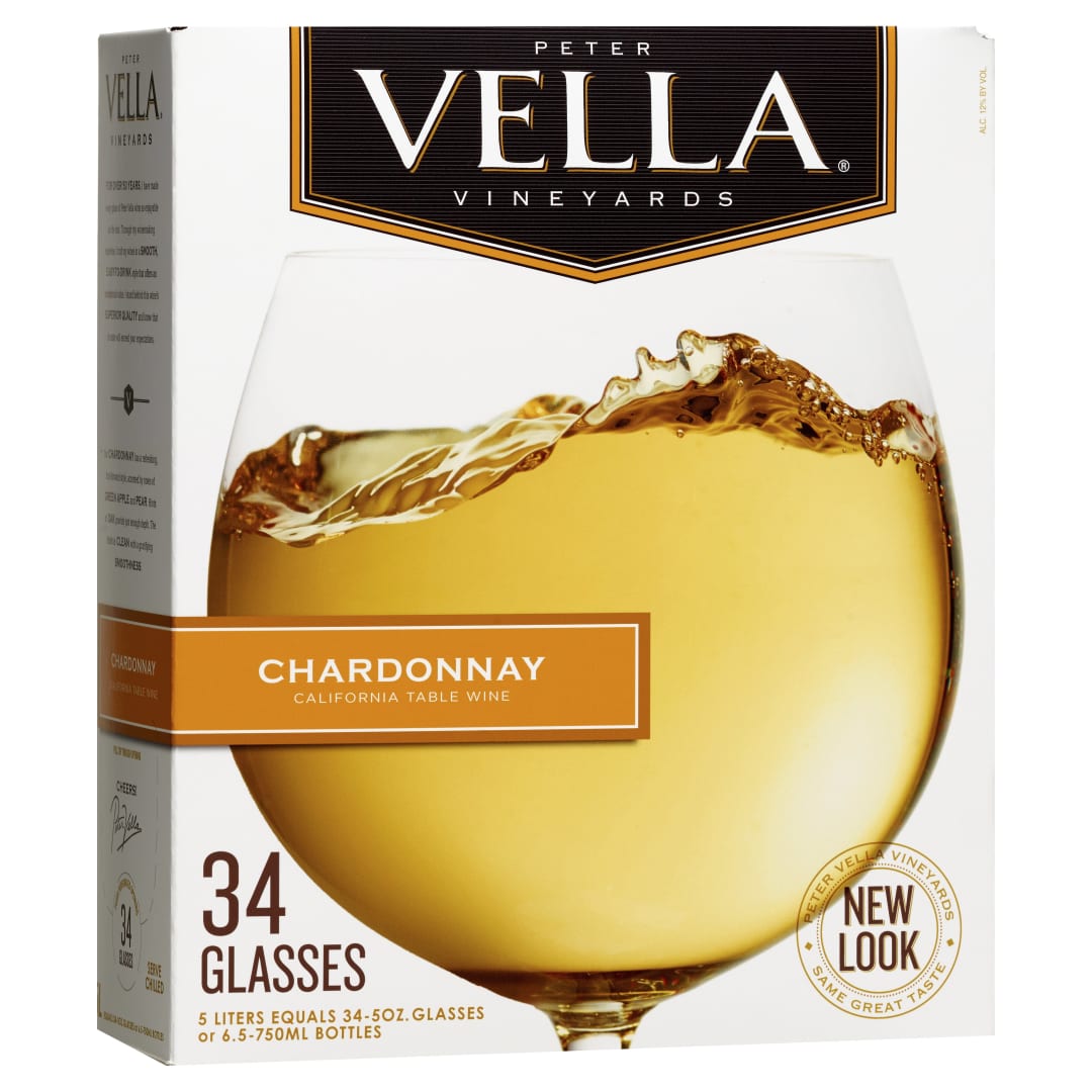 Peter Vella Chardonnay White Wine 5L Box Wine