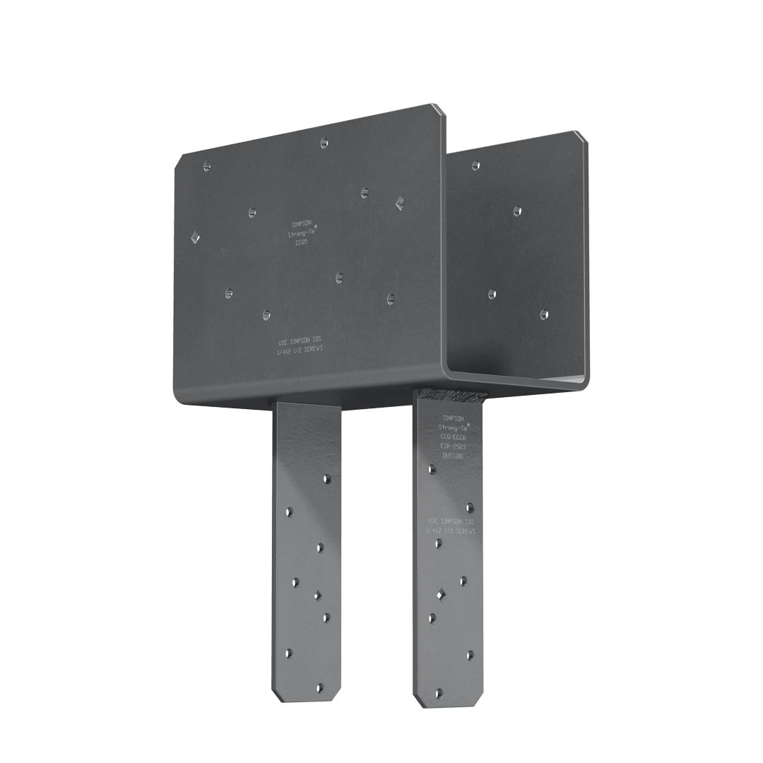 Simpson Strong-Tie CCQ5-6SDS2.5 CCQ™ Column Cap for 5-1/8 in. Beam, 6x Post with Strong-Drive® SDS Screws (Pack of 60)