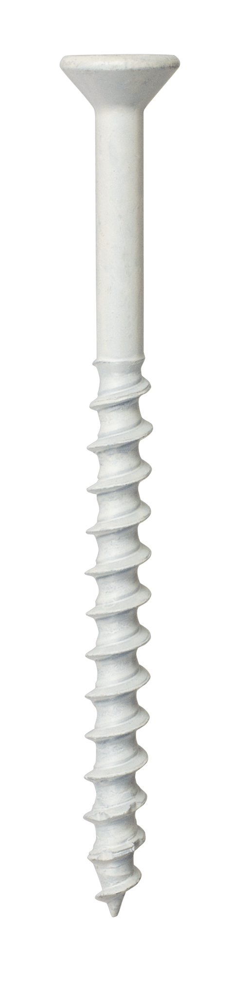 Simpson Strong-Tie TNTW18234TFC8 Titen Turbo™ — 3/16 in. x 2-3/4 in. 6-Lobe Flat-Head Concrete and Masonry Screw, White (8-Qty)