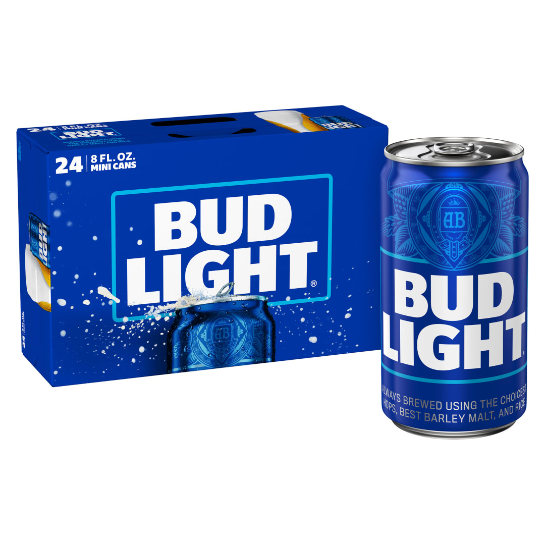 Bud Light® Beer, 24 Pack 8 fl. oz. Mini Cans