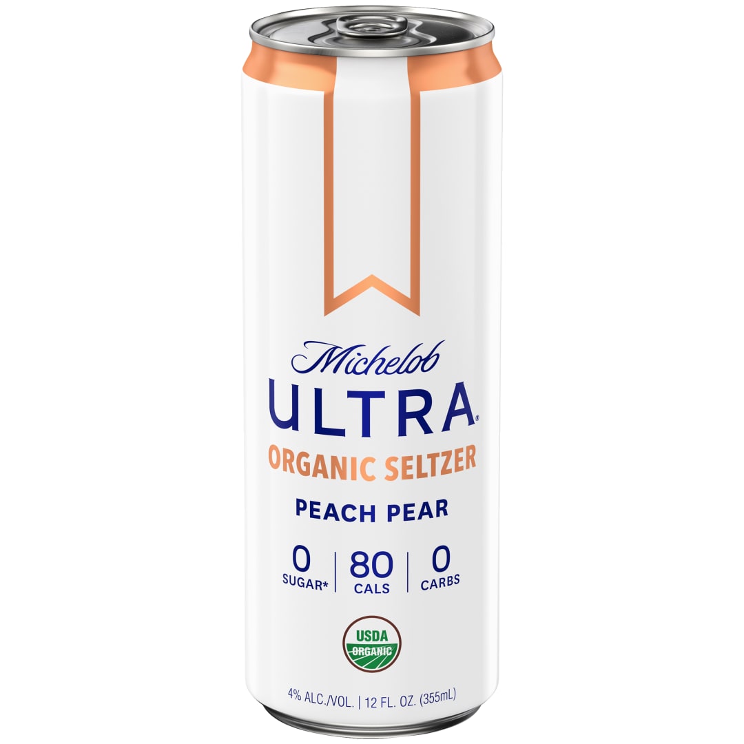 Michelob Ultra® Peach Pear Organic Seltzer, 12 fl. oz. Can