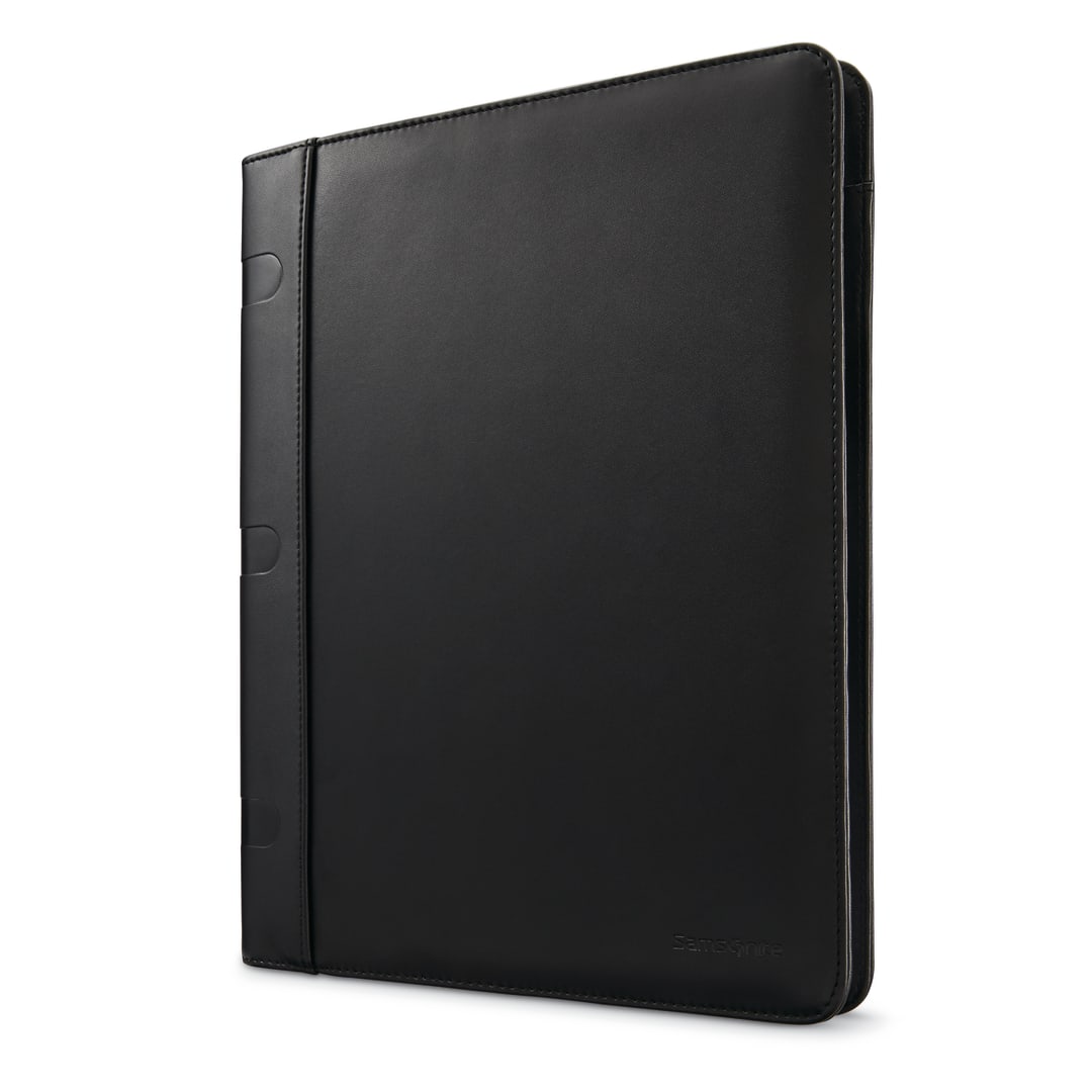 Leather Bus Accs Portfolio - Black