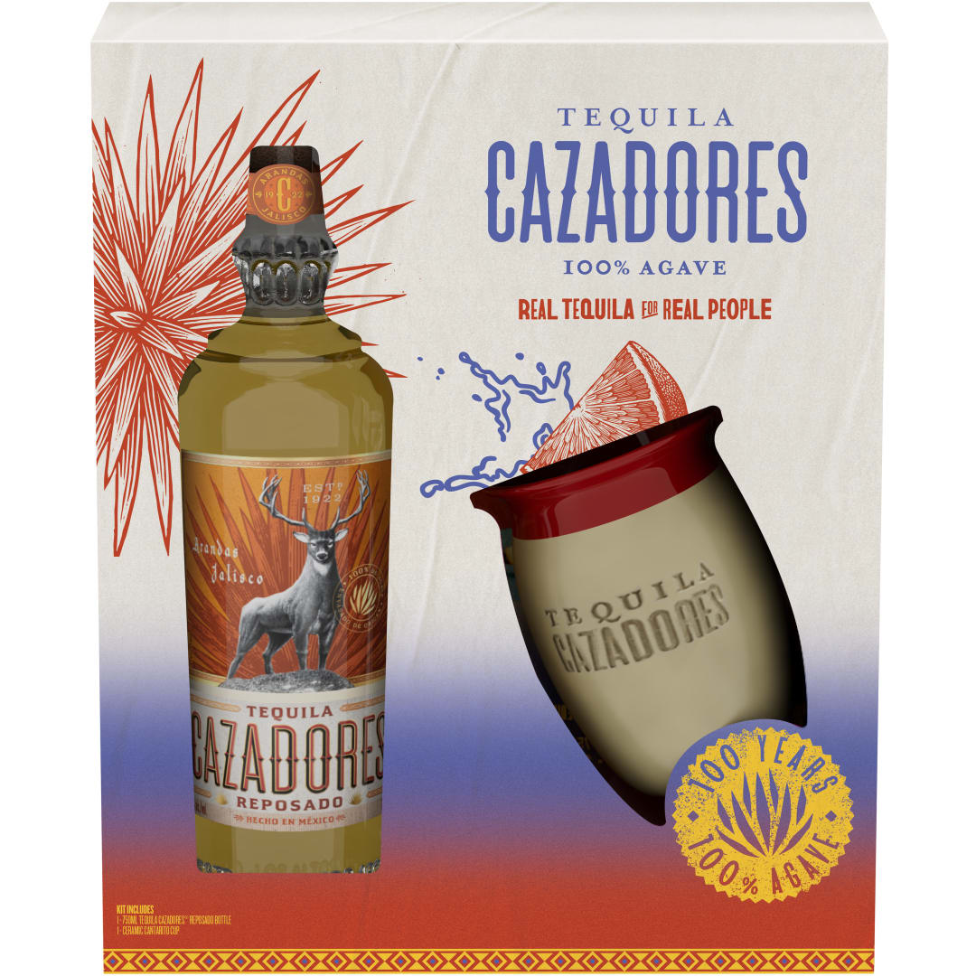 Cazadores Reposado Tequila And Cantarito Cup Gift Set, 750 Ml Bottle 40% 750mL